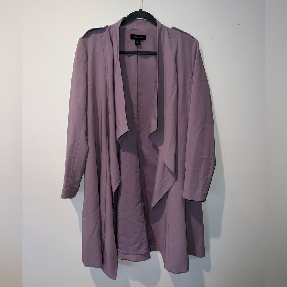 Halogen Medium Lavender Cardigan Jacket Lightweight Military